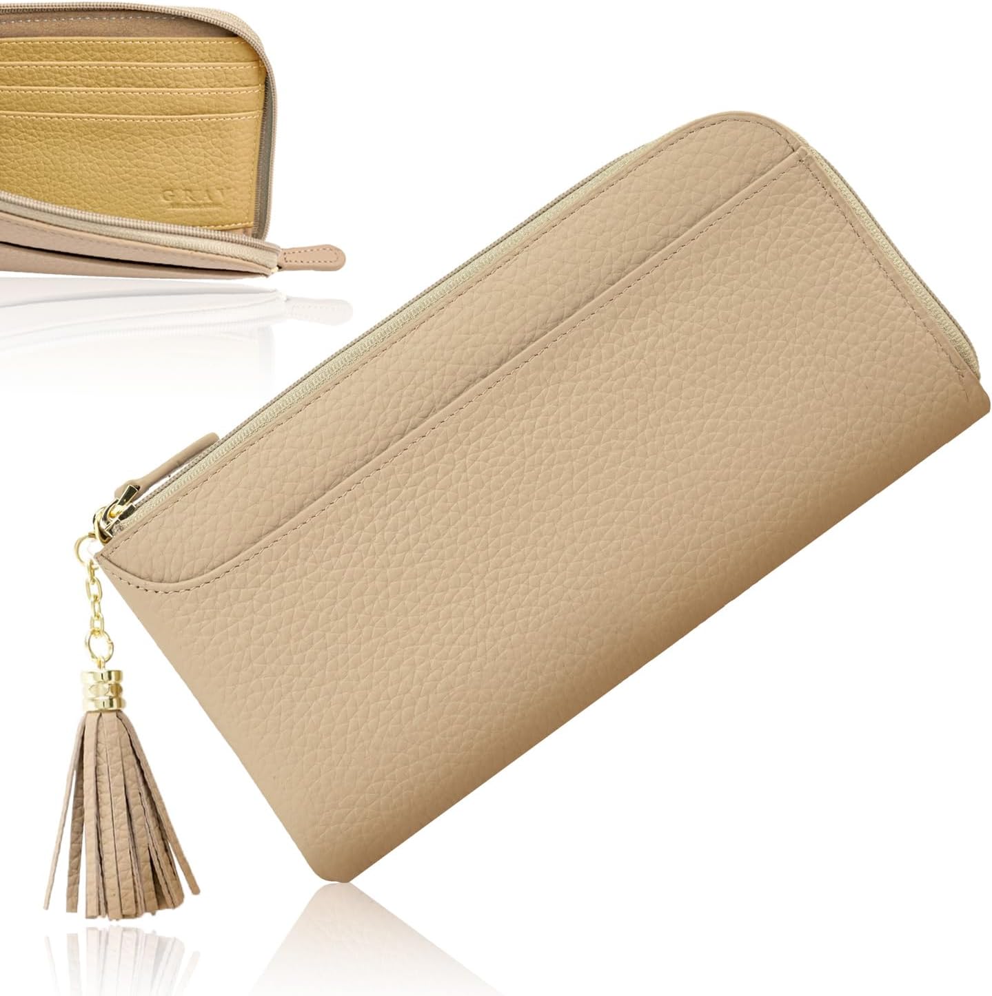 名刺ケース 名刺交換 牛革 レザー めいしいれ (イエロー)